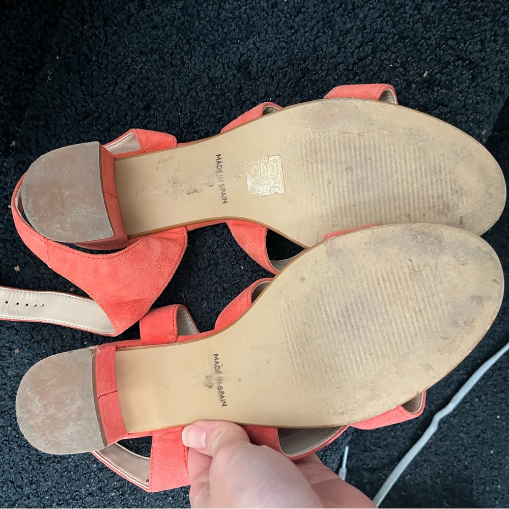 OFFICE Coral Suede Block Heel Sandals - Picture 2 of 3